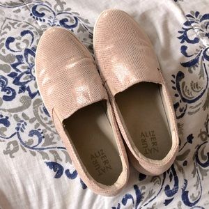 Slip on sneakers rose gold color